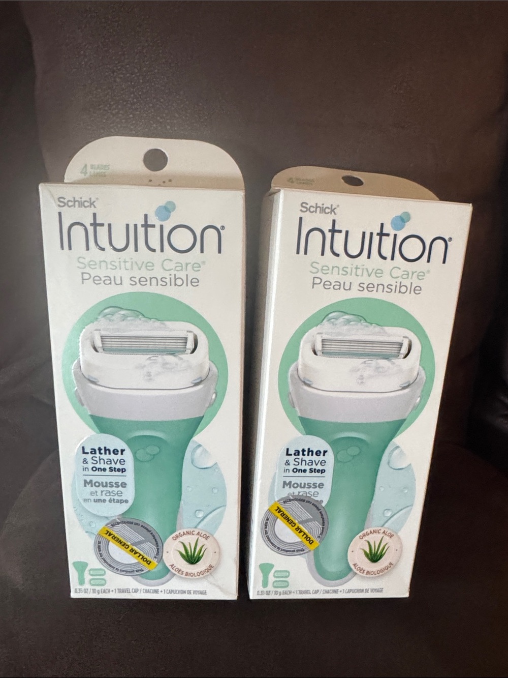 chic Intuition Sensitive Care Razor - Mint Green (2 Pack)